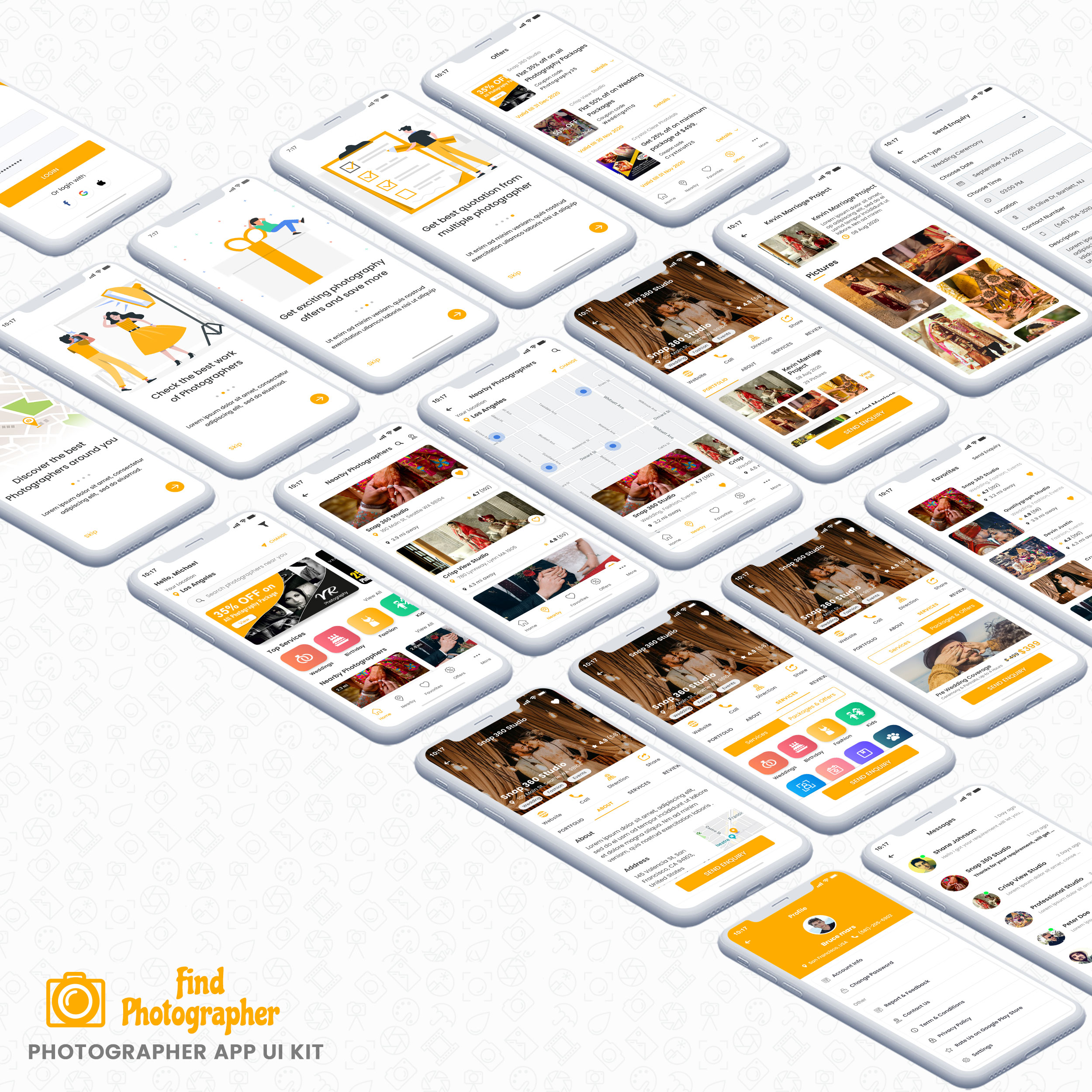 Photographer Finder App UI Kit